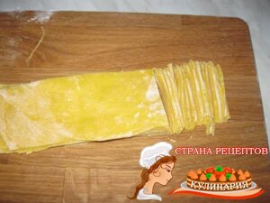 суп с домашней лапшой